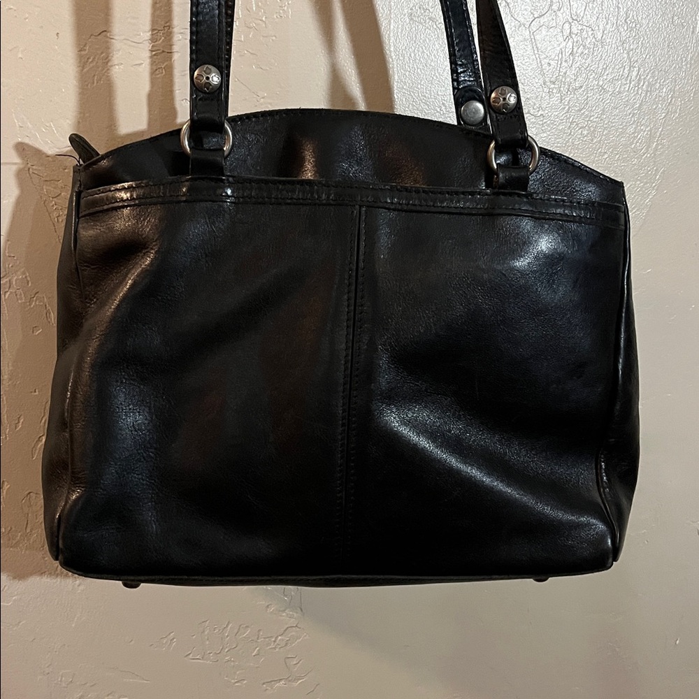 Large Patricia Nash Black Leather Bag - Picture 4 of 13
